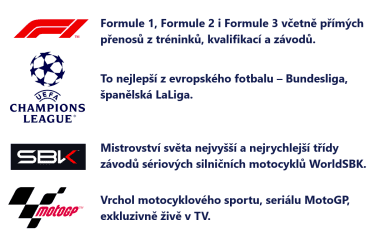 A k ní to nejlepší ze světového sportu! 