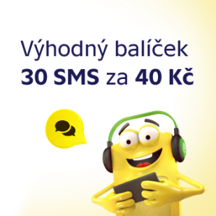 Nový balíček 30 SMS za výhodnou cenu pro předplacenky