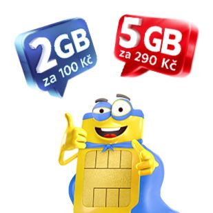 Výhodné dokupové balíčky 2 GB a 5 GB pro všechny tarifní zákazníky