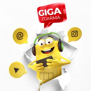 Odměna za aktivaci SIM karty 1 GB dat zdarma