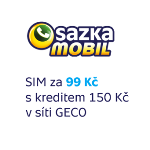 SIM od SAZKAmobilu jen za 99 Kč v prodejní síti GECO