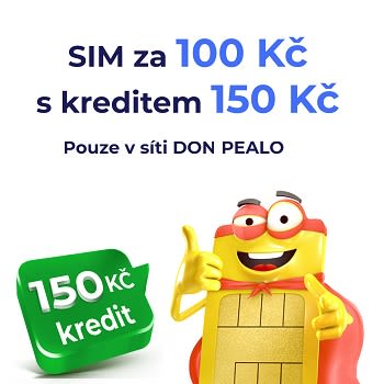 SIM od SAZKAmobilu jen za 100 Kč v prodejní síti Don Pealo