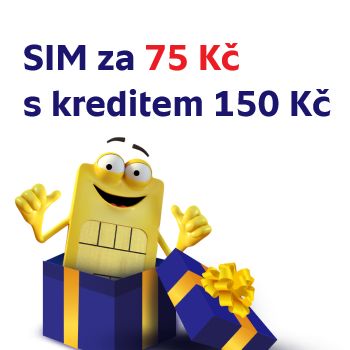 SIM od SAZKAmobilu jen za 75 Kč v prodejní síti GECO a navíc Odměna za 1. dobití kreditu ve výši 200 Kč