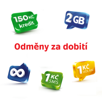 Odměny za dobití kreditu pro předplacené karty