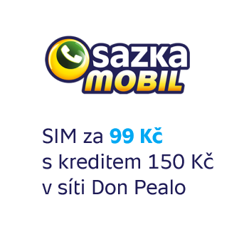 SIM od SAZKAmobilu jen za 99 Kč v prodejní síti Don Pealo