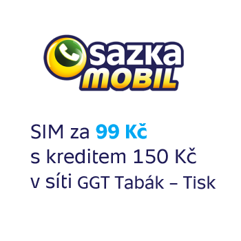 SIM od SAZKAmobilu jen za 99 Kč v prodejní síti GGT Tabák – Tisk