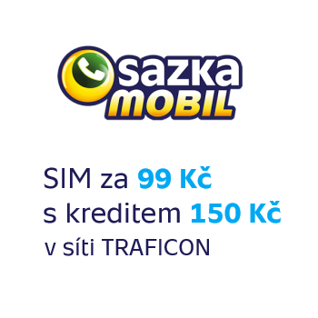 SIM od SAZKAmobilu jen za 99 Kč v prodejní síti Traficon